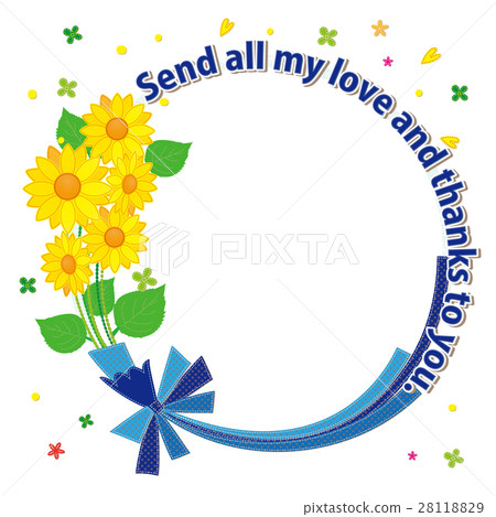 向日葵框架我會給你愛和感激 28118829