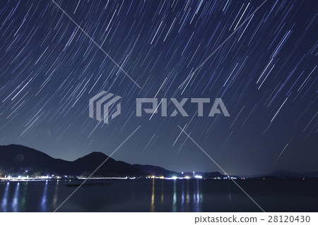 The star falling night in Setouchi 28120430