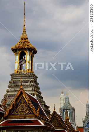 thailand asia bangkok rain temple bell thailand asia bangkok rain temple bell 28120590