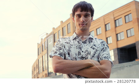 Portrait of young attractive caucasian businessman 28120778