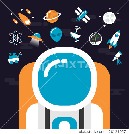 astronomy with icons 28121957
