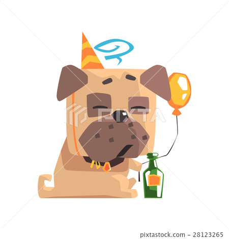 Little Pet Pug Dog Puppy With Collar Having A Little Pet Pug Dog Puppy With Collar Having A 28123265