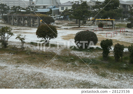 Akashi River Left bank line green area 28123536