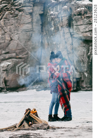 Guy and girl at a picnic. Guy and girl at a picnic. 28123628