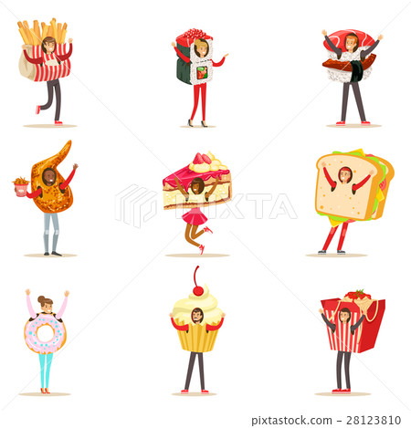 People Wearing Fast Food Snacks Costumes Disguised 28123810