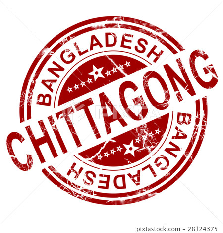 Red Chittagong stamp Red Chittagong stamp 28124375