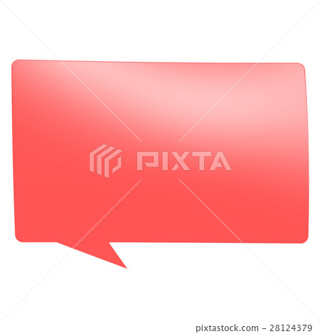 Red speech bubble Red speech bubble 28124379