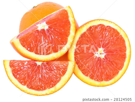 blood orange slice isolated blood orange slice isolated 28124505