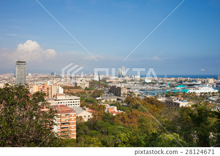 City of Barcelona Cityscape City of Barcelona Cityscape 28124671