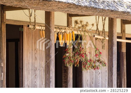 A farmhouse's eaves 28125229