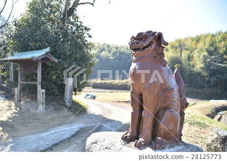 岡山縣岡山市東區阿尼神社Komainu Agata 岡山縣岡山市東區阿尼神社Komainu Agata 28125773