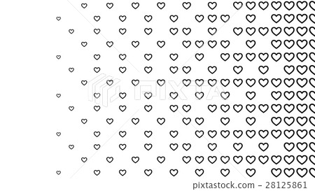 Halftone pattern background, heart shapes, vintage Halftone pattern background, heart shapes, vintage 28125861