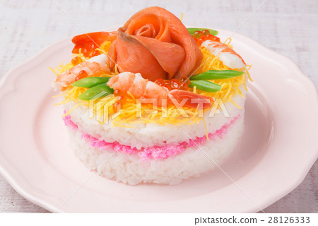 Sushi cake 28126333