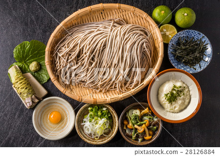 Fresh soba Newly made raw soba Japanese foods 28126884
