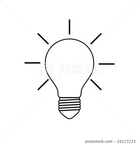 Light bulb icon. Vector. 28127213