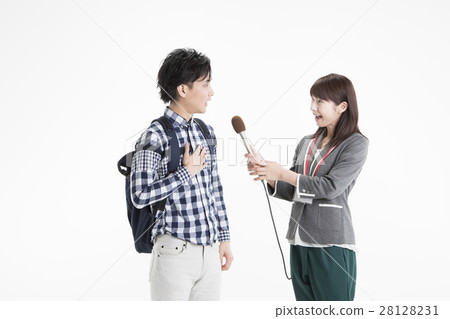 A man receiving an interview A man receiving an interview 28128231