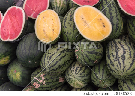 Many big sweet green watermelons 28128528