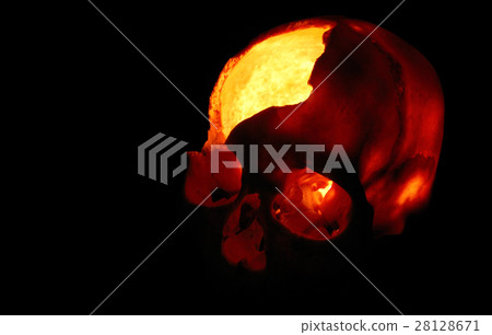 burning skull burning skull 28128671