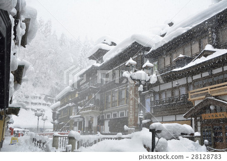 Snow Ginzan Onsen - Stock Photo [28128783] - PIXTA