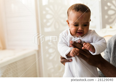 Adorable little african american baby boy - Black 28129040