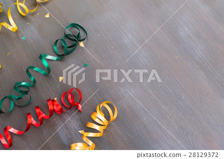 Carnaval decorations on dark wooden background Carnaval decorations on dark wooden background 28129372