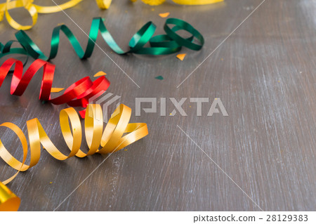 Carnaval decorations on dark wooden background Carnaval decorations on dark wooden background 28129383