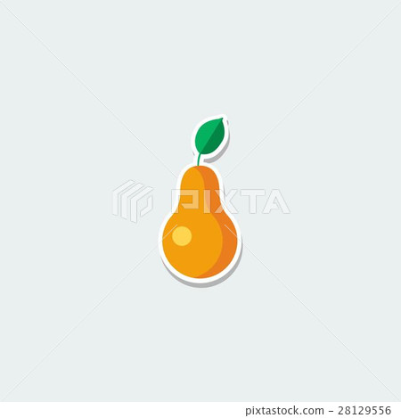 Colorful symbol - ripe pear 28129556