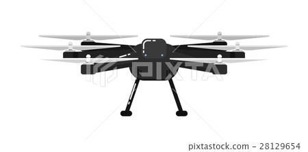 Drone aircraft isolated on white background 28129654