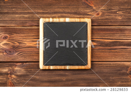 Slate board in a wooden frame Slate board in a wooden frame 28129833