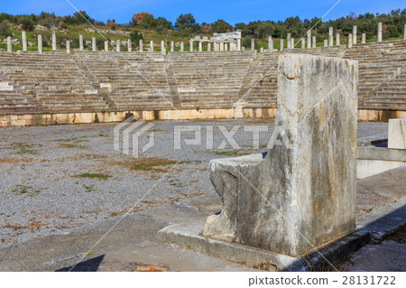 ruins of stadium in ancient Messena, Peloponnese ruins of stadium in ancient Messena, Peloponnese 28131722