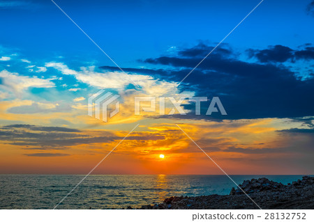 sunset on the sea 28132752