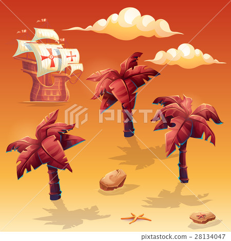 Set of vector cartoon illustration 28134047