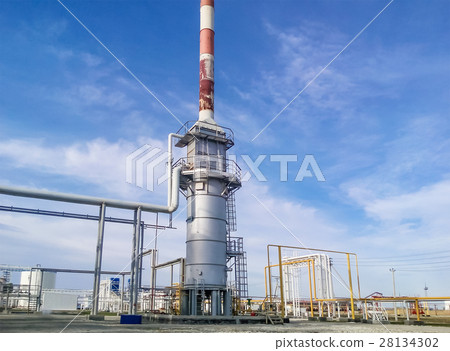 Furnace for heating oil at the refinery Furnace for heating oil at the refinery 28134302