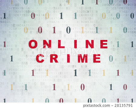 Privacy concept: Online Crime on Digital Data Privacy concept: Online Crime on Digital Data 28135791