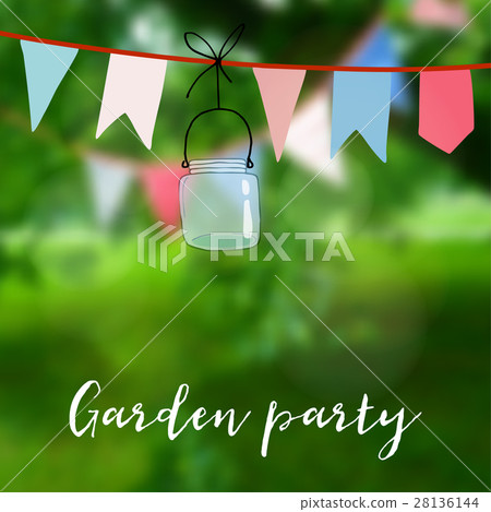 Birthday garden party or Brazilian june party card 28136144