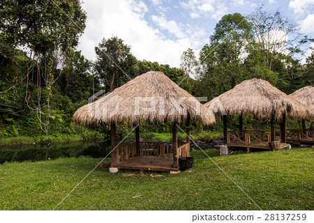 Nature wooden houses huts in a Asia vietnam 28137259
