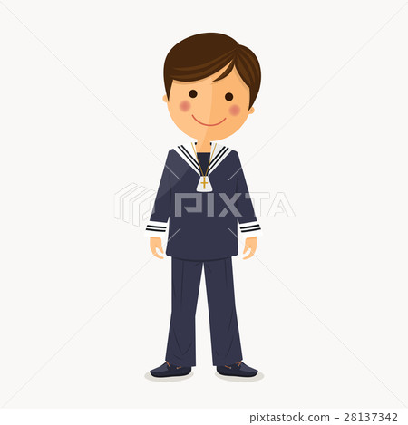 First communion child on white background First communion child on white background 28137342