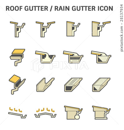 Roof Gutter Icon Roof Gutter Icon 28137934