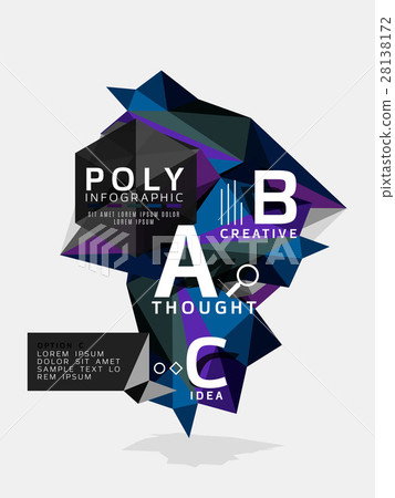 Colorful triangles with A B C options Colorful triangles with A B C options 28138172