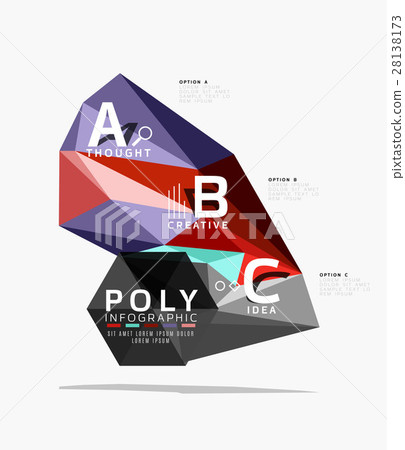 Colorful triangles with A B C options Colorful triangles with A B C options 28138173