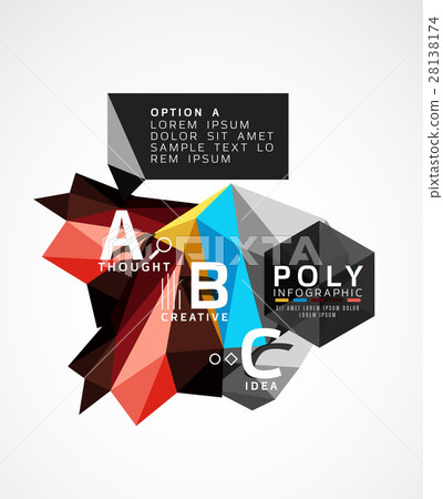Colorful triangles with A B C options Colorful triangles with A B C options 28138174