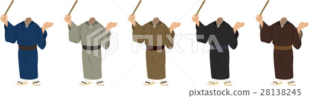 Kimono male 02_ color difference set Kimono male 02_ color difference set 28138245