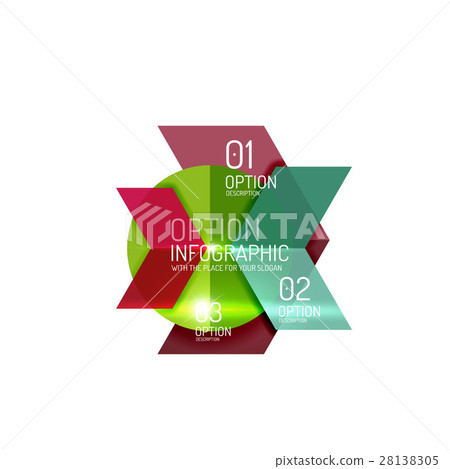 Vector geometric abstract background template for - Stock Illustration ...