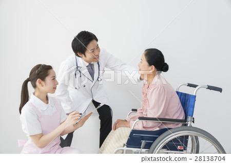 Doctor encouraging patient 28138704