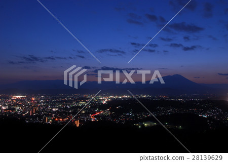 Night view of Iwate mountain 28139629