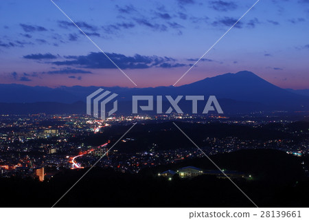 Night view of Iwate mountain 28139661