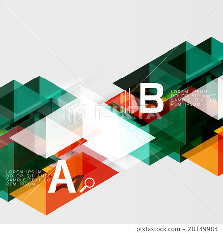 Transparent overlapping triangles 28139983