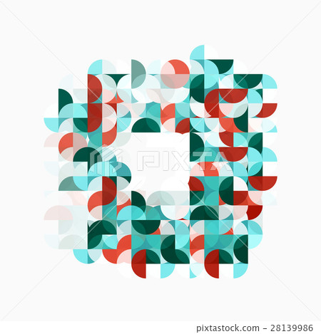 Abstract circle geometric composition isolated on Abstract circle geometric composition isolated on 28139986