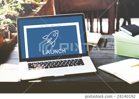 Development Entrepreneur Spaceship Rocket Graphic Concept 28140192