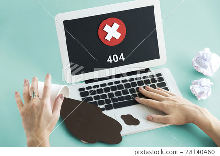 Unsecured Unavailable Spyware Crash Denied Concept Unsecured Unavailable Spyware Crash Denied Concept 28140460